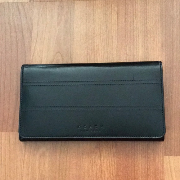 Coach checkbook wallet